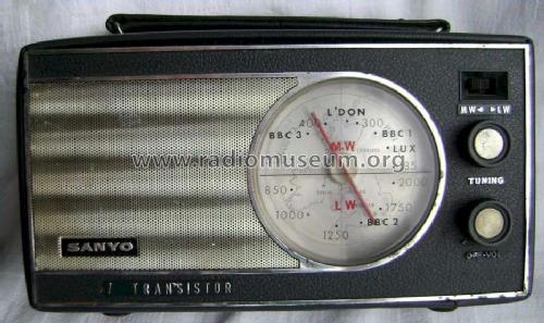 Radio, transistor marca Sanyo. Años 70.