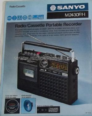 AM/FM Portable Radio Cassette Recorder M-2430F; Sanyo Electric Co. (ID = 1749317) Radio