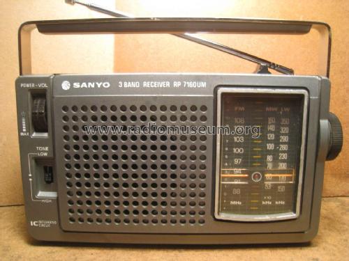 3 Band Receiver RP 7160UM; Sanyo Electric Co. (ID = 2033023) Radio