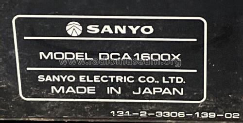 4 Channel Decoder-Amplifier DCA-1600X; Sanyo Electric Co. (ID = 2824652) Ampl/Mixer