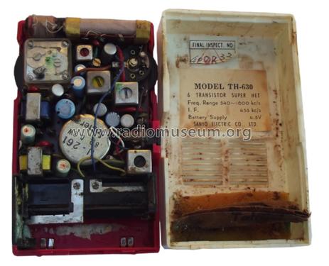 6 Transistor TH-630; Sanyo Electric Co. (ID = 1553301) Radio