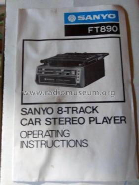 8 Track Stereo FT890; Sanyo Electric Co. (ID = 2848641) R-Player