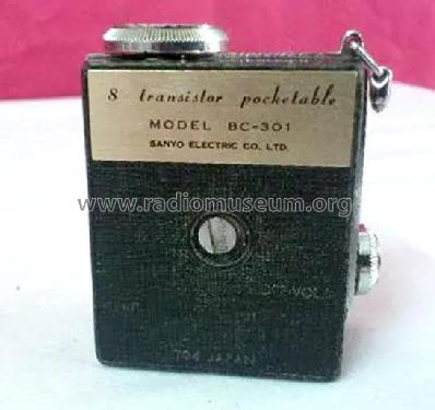 8 Transistor Pocketable Micro Radio 8C-301; Sanyo Electric Co. (ID = 2590706) Radio