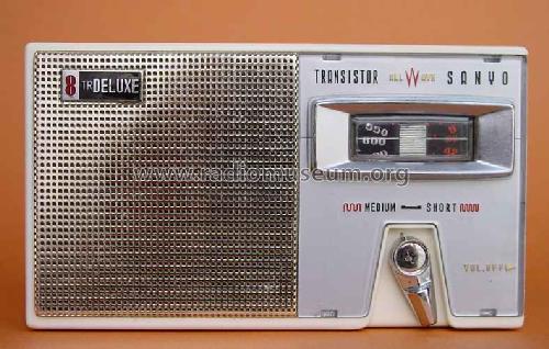 8 Transistor Deluxe All Wave 8S-P2; Sanyo Electric Co. (ID = 263618) Radio