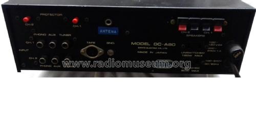 Stereo Amplifier DC-A80; Sanyo Electric Co. (ID = 2707187) Ampl/Mixer