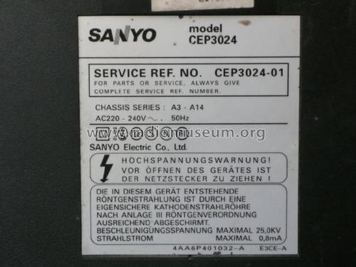 CEP3024; Sanyo Electric Co. (ID = 2027068) Television