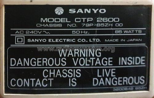 CTP-2600 Ch= 79P; Sanyo Electric Co. (ID = 2902011) Television