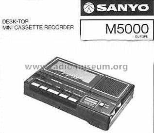 Desk-Top Mini Cassette Recorder M5000; Sanyo Electric Co. (ID = 811453) R-Player