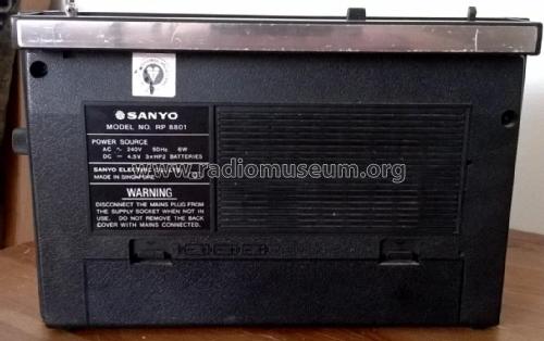 FM/SW/MW/LW 4 Band Receiver RP 8801; Sanyo Electric Co. (ID = 2917892) Radio