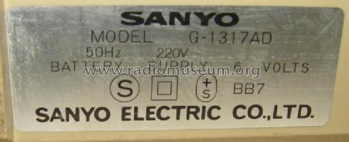 G-1317AD; Sanyo Electric Co. (ID = 436754) Radio