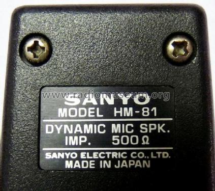 HM-81; Sanyo Electric Co. (ID = 643613) Microphone/PU