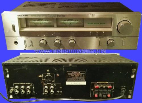 Integrated Stereo Amplifier DCA 205; Sanyo Electric Co. (ID = 1985078) Ampl/Mixer