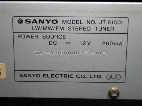 LW/MW/FM Stereo Tuner JT6150L; Sanyo Electric Co. (ID = 2160194) Radio