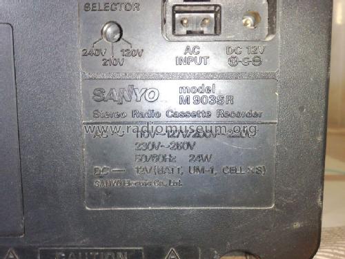 M903SR; Sanyo Electric Co. (ID = 1165569) Radio