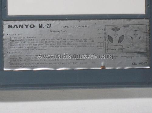 MC-2A; Sanyo Electric Co. (ID = 2126099) Reg-Riprod