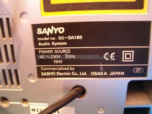 Micro Component System DC-DA180; Sanyo Electric Co. (ID = 1425135) Radio