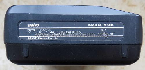 Microcassette Recorder M-5645; Sanyo Electric Co. (ID = 2439215) Sonido-V