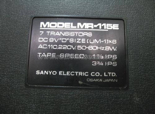 MR-115; Sanyo Electric Co. (ID = 1114209) Reg-Riprod