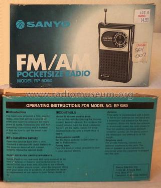 Portable FM/AM Radio RP5050; Sanyo Electric Co. (ID = 1523465) Radio