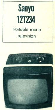 Portable Television 12T234; Sanyo Electric Co. (ID = 892270) Television