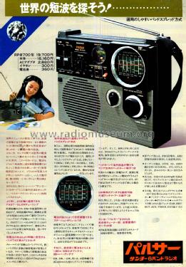 Pulsar AM/FM Multi Band Receiver RP-8700 SS; Sanyo Electric Co. (ID = 3022417) Radio