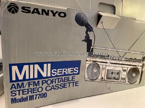 Radio Cassette Recorder M7700; Sanyo Electric Co. (ID = 2988999) Radio