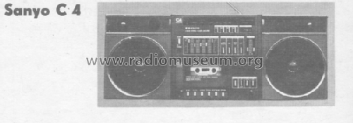 Radiorecorder C4 ; Sanyo Electric Co. (ID = 588552) Radio