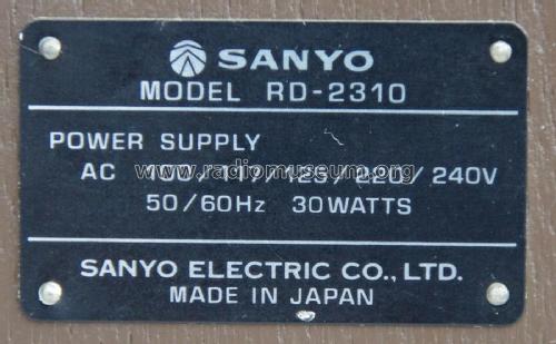 RD-2310; Sanyo Electric Co. (ID = 2675842) R-Player