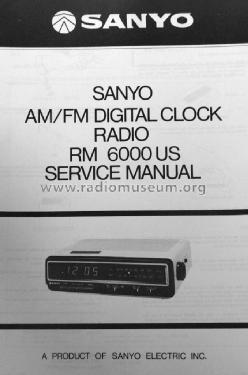 RM-6000; Sanyo Electric Co. (ID = 1650850) Radio