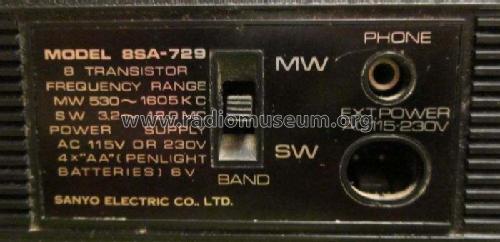 Vocal 36 8SA-729; Sanyo Electric Co. (ID = 2279065) Radio