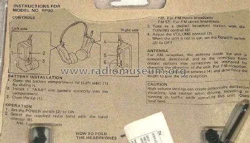 Sportster FM Stereo/ AM Headphone Radio RP-90; Sanyo Electric Co. (ID = 1454033) Radio