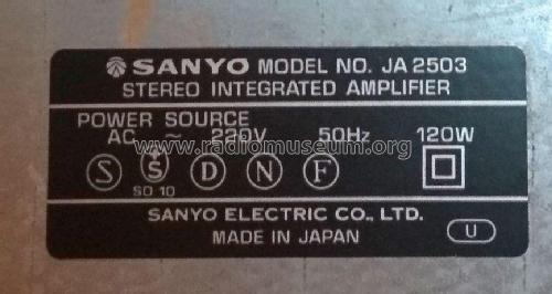 Stereo Amplifier JA2503; Sanyo Electric Co. (ID = 3102289) Verst/Mix