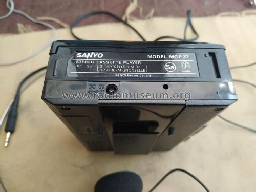 Stereo Cassette Player MGP 27; Sanyo Electric Co. (ID = 2811018) R-Player