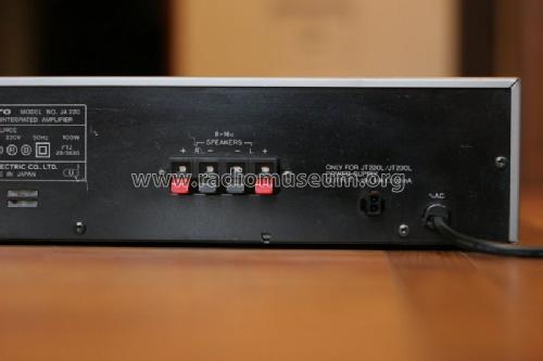 Stereo Integrated Amplifier JA-220; Sanyo Electric Co. (ID = 1309696) Ampl/Mixer