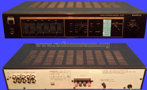 Stereo Integrated Amplifier JA 340; Sanyo Electric Co. (ID = 1985074) Ampl/Mixer