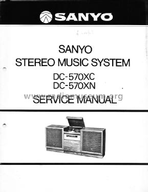 Stereo Music System DC-570XC; Sanyo Electric Co. (ID = 2048073) Radio