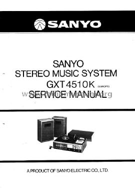 Stereo Music System GXT 4510K; Sanyo Electric Co. (ID = 2060732) Radio