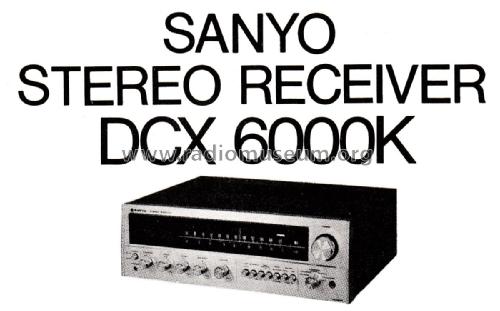 Stereo Receiver DCX-6000K; Sanyo Electric Co. (ID = 2307007) Radio