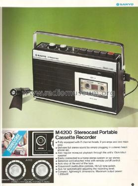 Stereocast M4200; Sanyo Electric Co. (ID = 1485549) R-Player