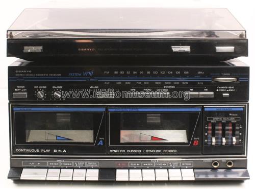 Stereo Double Cassette Receiver System W10 DCX-W10 ; Sanyo Electric Co. (ID = 3045315) Radio