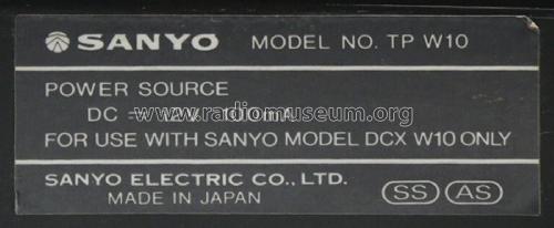 Stereo Double Cassette Receiver System W10 DCX-W10 ; Sanyo Electric Co. (ID = 3045318) Radio