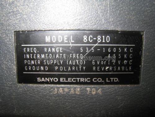 Tom Thumb 8 transistor 8C-810 ; Sanyo Electric Co. (ID = 1749212) Radio