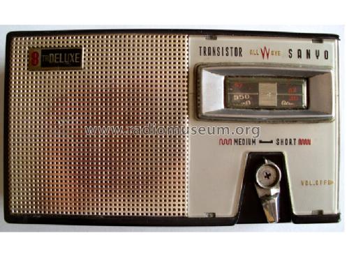 Transistor All Wave 8 TR DELUXE; Sanyo Electric Co. (ID = 838497) Radio