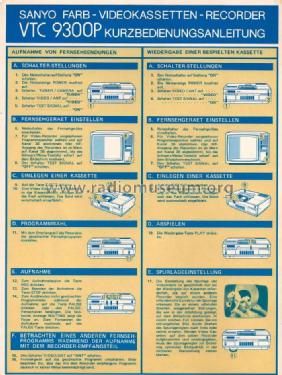 Betacord Video Cassette Recorder VTC-9300P; Sanyo Electric Co. (ID = 1239710) Reg-Riprod