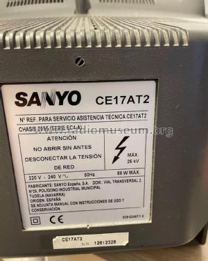 CE17AT2 Ch= 2095 serie EC4-A; Sanyo España, Eurotr (ID = 3080858) Television