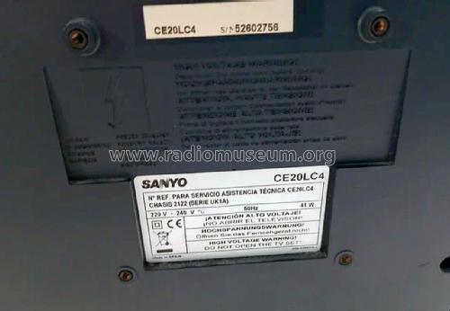 CE20LC4 Ch= 2122 Serie UK1A; Sanyo España, Sonitr (ID = 3108991) Television