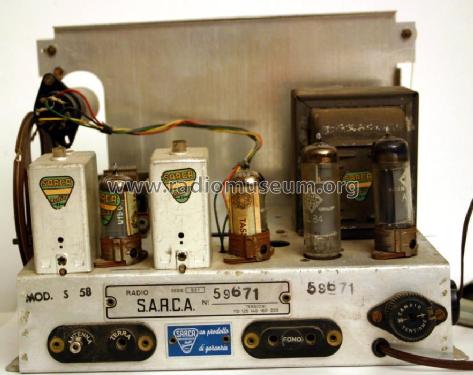 S58 Serie 551; SARCA S.A.R.C.A., (ID = 288017) Radio