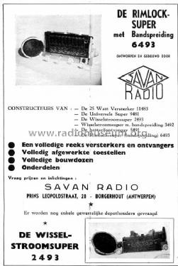 RIMLOCK SUPER met Bandspreiding 6493; Savan Radio; (ID = 93201) Radio