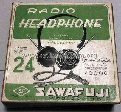 Radio Headphone SF-24; Sawafuji MFG. Co. (ID = 2310804) Speaker-P