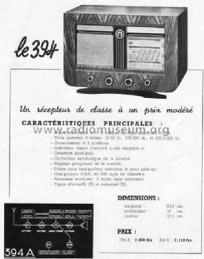 Super Ondolina 394A; SBR Société Belge (ID = 762372) Radio